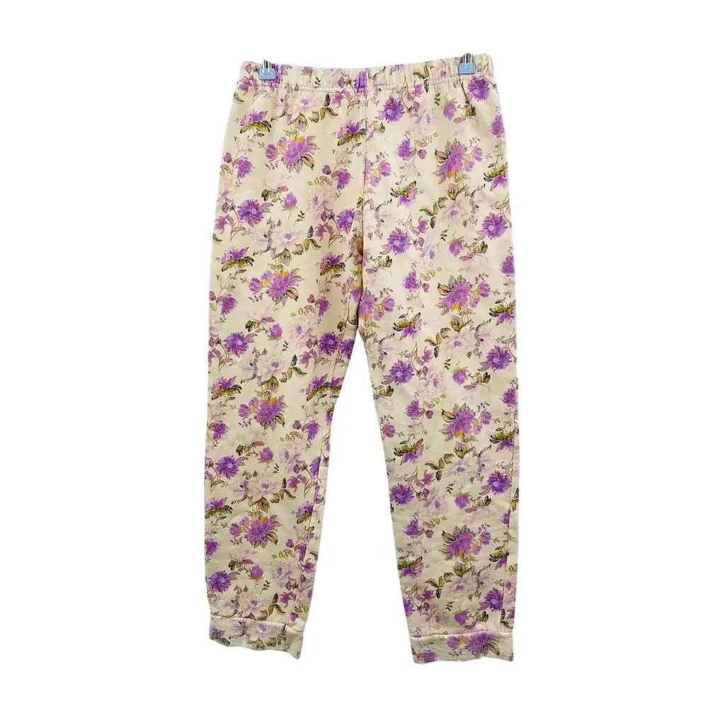LoveShackFancy 12Y Etty Floral kids joggers